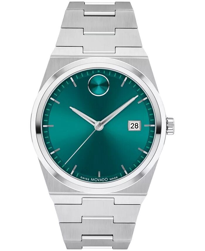 Мужские часы Quest швейцарские кварцевые из нержавеющей стали 40 мм Movado, серебро
Мужские часы Quest швейцарские кварцевые из нержавеющей стали 40 мм Movado, серебро