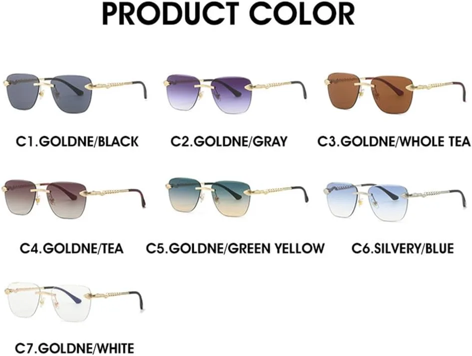 Винтажные солнцезащитные очки без оправы для женщин и мужчин, модные солнцезащитные очки с металлическим змеиным рисунком, роскошные солнцезащитные очки HVTVTLA, Gray
Винтажные солнцезащитные очки без оправы для женщин и мужчин, модные солнцезащитные очки с металлическим змеиным рисунком, роскошные солнцезащитные очки HVTVTLA, Gray