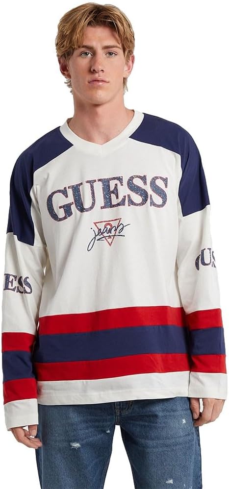Футболка GUESS JEANS CN OS HOCKEY TEE, мужская повседневная
Футболка GUESS JEANS CN OS HOCKEY TEE, мужская повседневная