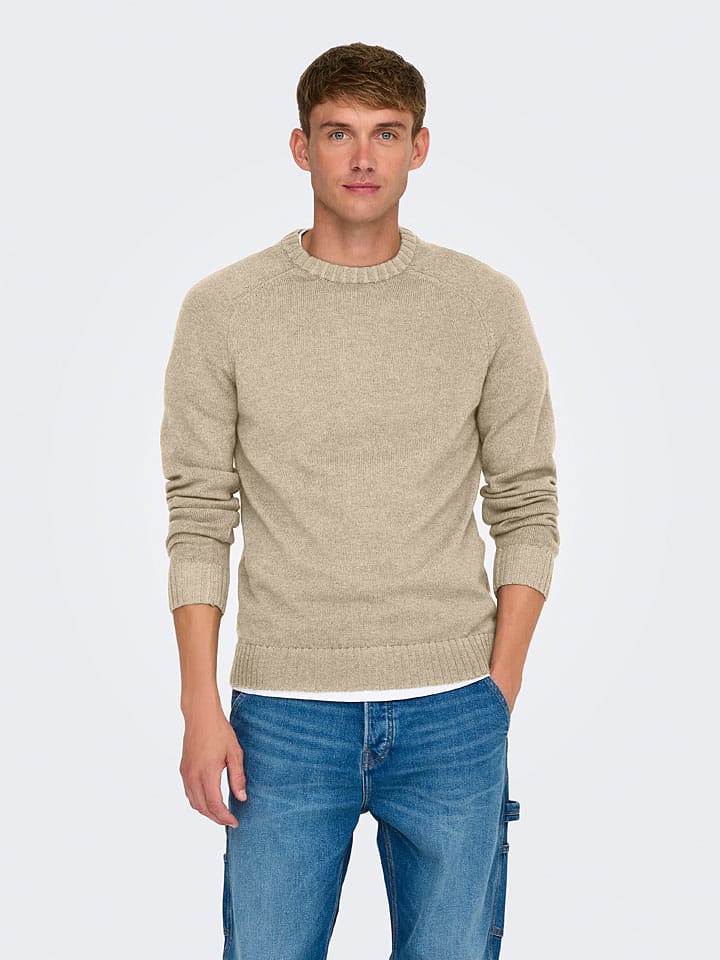 Пуловер ONLY & SONS, бежевый
Пуловер ONLY & SONS, бежевый