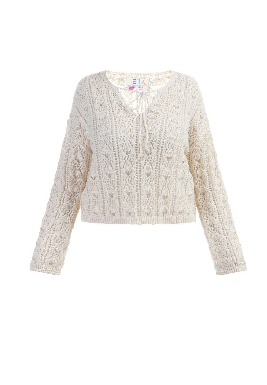 Тонкий вязаный свитер IZIA Sweater, белый
Тонкий вязаный свитер IZIA Sweater, белый