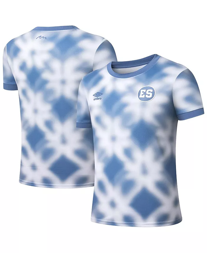 Мужская синяя предматчевая футболка сборной Сальвадора 2025 года Umbro
Мужская синяя предматчевая футболка сборной Сальвадора 2025 года Umbro