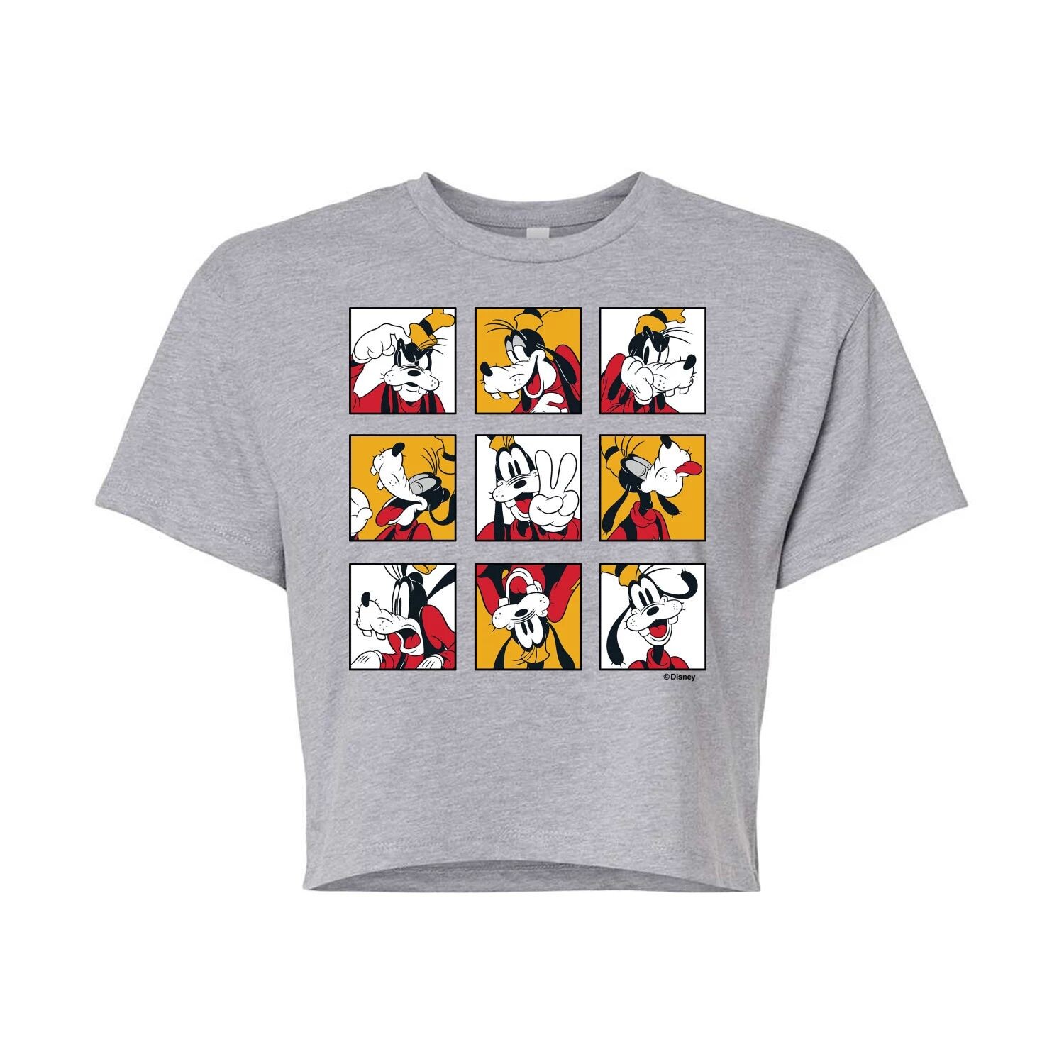 Укороченная футболка с рисунком «Микки Маус и друзья» Disney's для детей Goofy Grid Licensed Character, серый 
Укороченная футболка с рисунком «Микки Маус и друзья» Disney's для детей Goofy Grid Licensed Character, серый