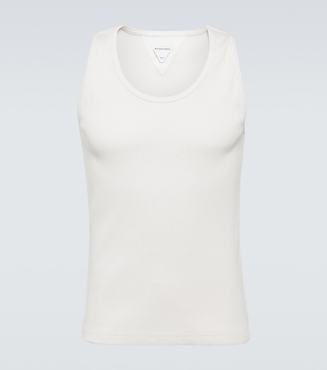 Рибленый майка-борцовка из хлопковой смесовой ткани Bottega Veneta, Sea Salt
Рибленый майка-борцовка из хлопковой смесовой ткани Bottega Veneta, Sea Salt