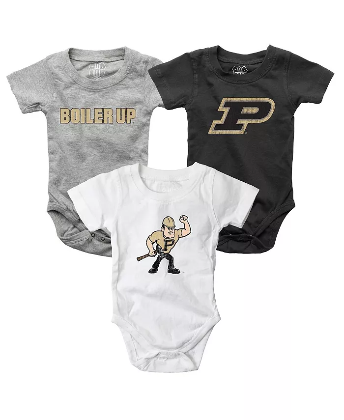 Комплект из 3 боди Purdue Boilermakers для мальчиков и девочек, цвет: угольный/белый/серый меланж Wes & Willy
Комплект из 3 боди Purdue Boilermakers для мальчиков и девочек, цвет: угольный/белый/серый меланж Wes & Willy