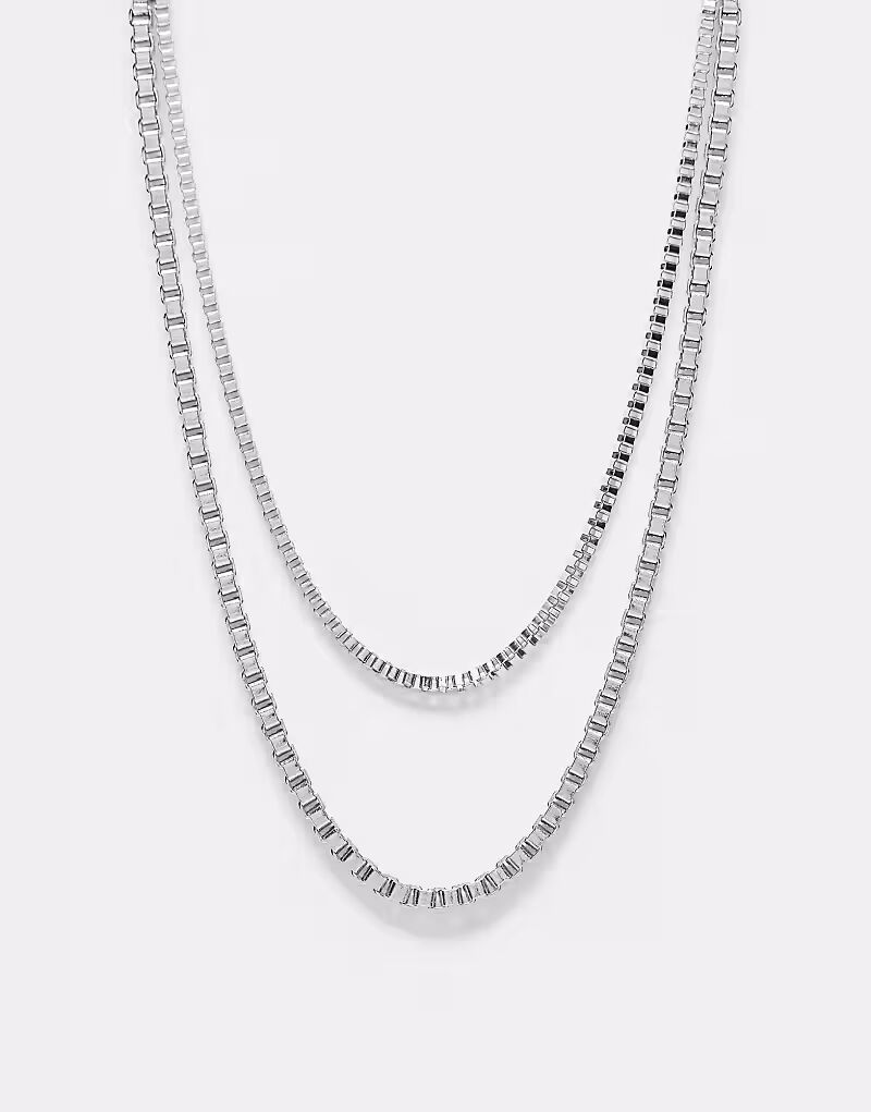 Ожерелье-цепочка унисекс из нержавеющей стали, водонепроницаемое, серебряное, 2 шт Reclaimed Vintage
Ожерелье-цепочка унисекс из нержавеющей стали, водонепроницаемое, серебряное, 2 шт Reclaimed Vintage