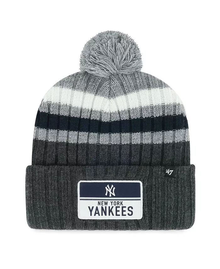 Мужская серая вязаная шапка New York Yankees Stack с манжетами и помпоном '47 Brand
Мужская серая вязаная шапка New York Yankees Stack с манжетами и помпоном '47 Brand