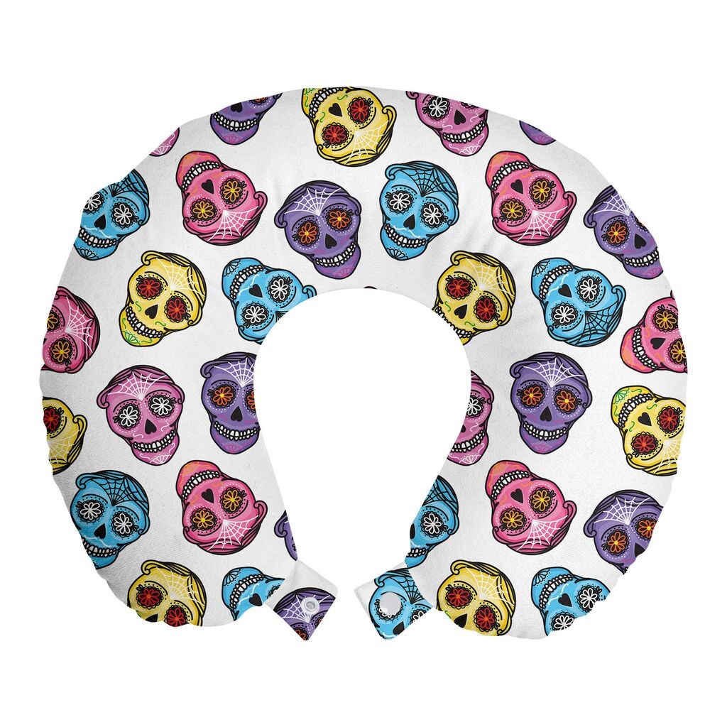 ABAKUHAUS Dia De Los Muertos Дорожная подушка для шеи, разноцветные черепа, пенопластовые дорожные принадлежности для самолета и автомобиля, 30x30 см, разноцветные
ABAKUHAUS Dia De Los Muertos Дорожная подушка для шеи, разноцветные черепа, пенопластовые дорожные принадлежности для самолета и автомобиля, 30x30 см, разноцветные