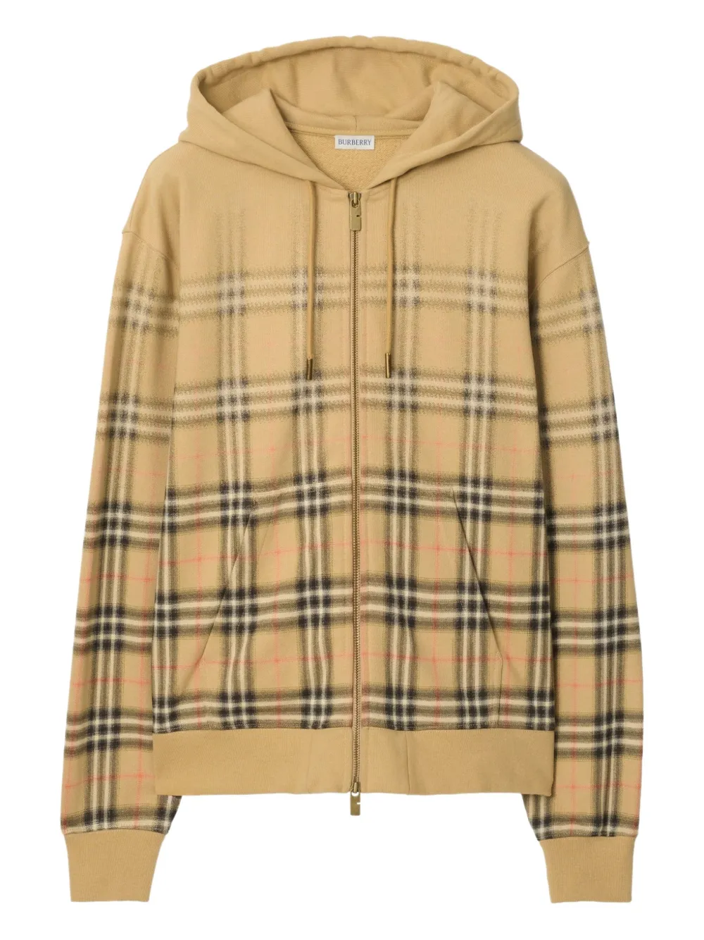 Клетчатое худи на молнии Burberry, нейтральный
Клетчатое худи на молнии Burberry, нейтральный