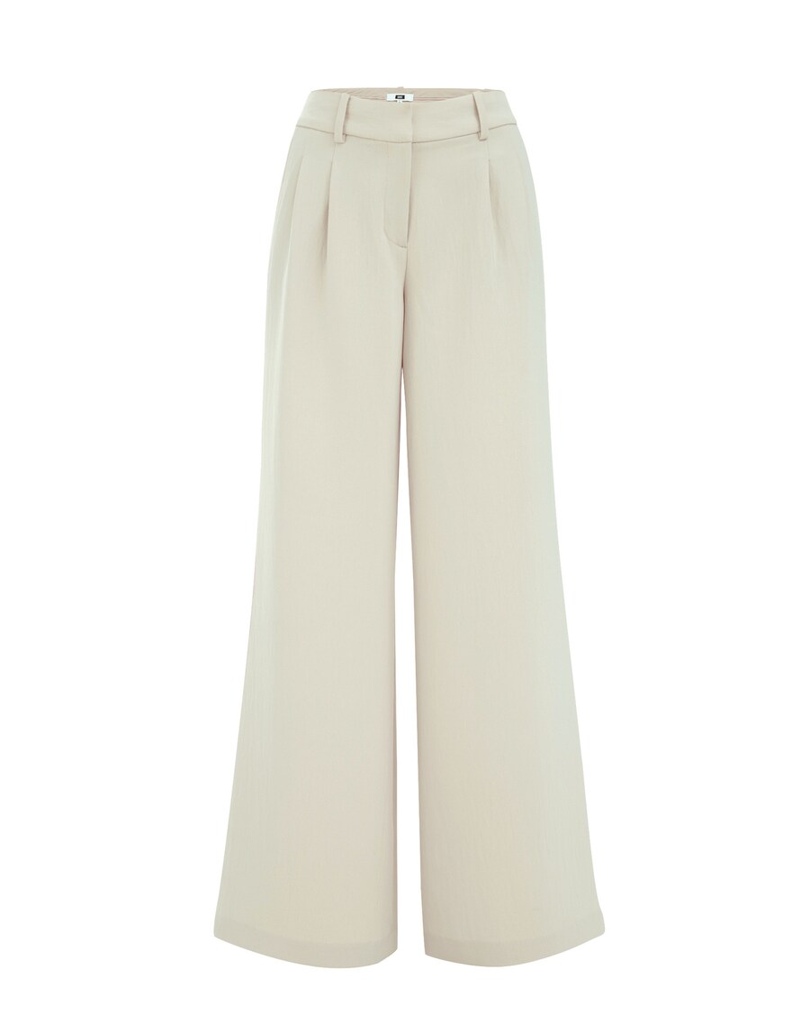 Широкие брюки со складкой спереди WE Fashion, кремовый
Широкие брюки со складкой спереди WE Fashion, кремовый