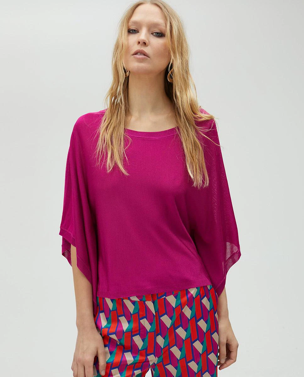 Женский свитер с накидкой Lola Casademunt, фуксия
Женский свитер с накидкой Lola Casademunt, фуксия