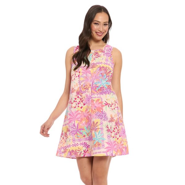 Женское свободное платье-трапеция без рукавов London Times, мультиколор
Женское свободное платье-трапеция без рукавов London Times, мультиколор