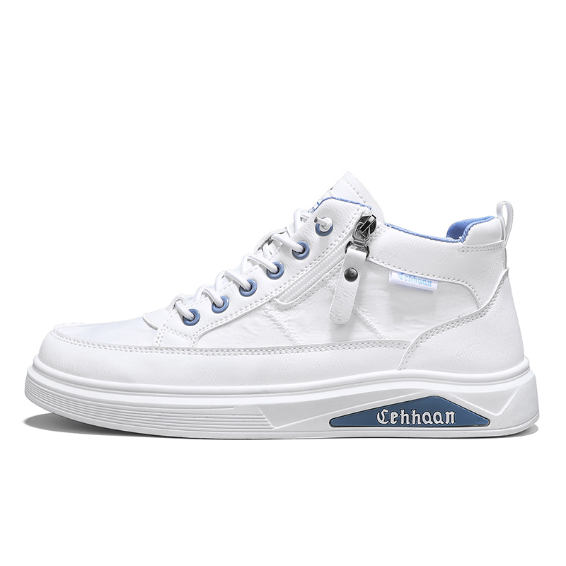 PAIBLOKS Амортизирующие износостойкие легкие дышащие нескользящие высокие скейтбордские кроссовки мужские белые, цвет White
PAIBLOKS Амортизирующие износостойкие легкие дышащие нескользящие высокие скейтбордские кроссовки мужские белые, цвет White