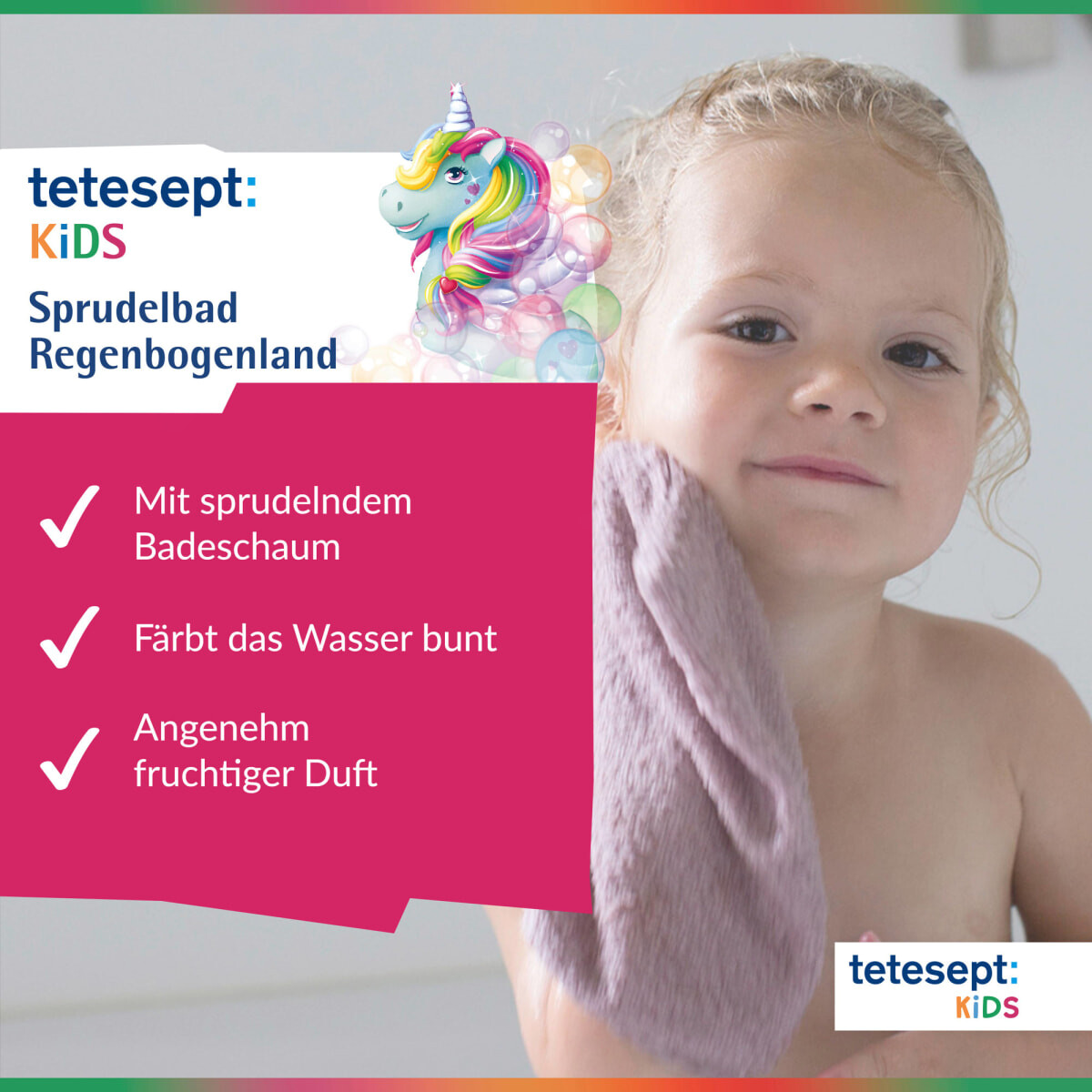 Детская добавка для ванн с пеной для ванн Rainbowland 40г tetesept
Детская добавка для ванн с пеной для ванн Rainbowland 40г tetesept