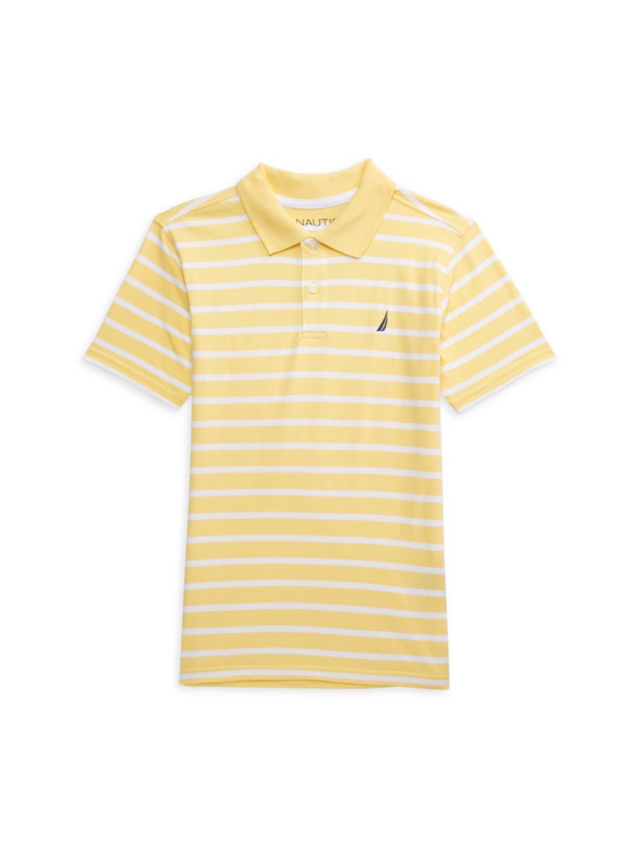Хлопковая рубашка-поло в полоску для мальчиков Nautica, цвет Popcorn
Хлопковая рубашка-поло в полоску для мальчиков Nautica, цвет Popcorn