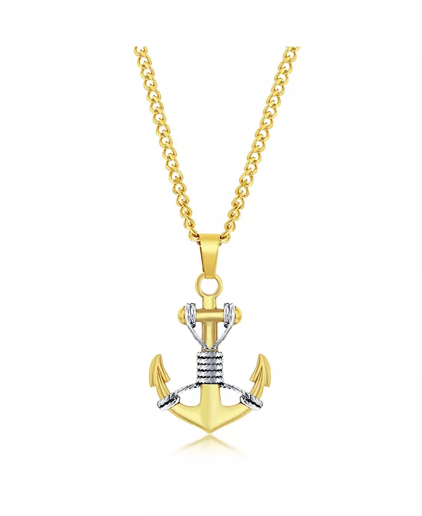 Ожерелье из нержавеющей стали с якорем Blackjack, gold
Ожерелье из нержавеющей стали с якорем Blackjack, gold