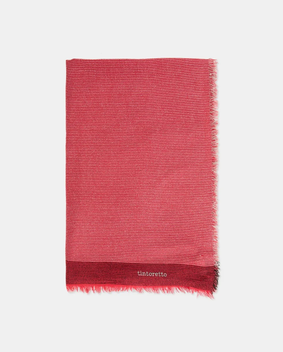 Шарф в полоску с люрексом Tintoretto, красный
Шарф в полоску с люрексом Tintoretto, красный