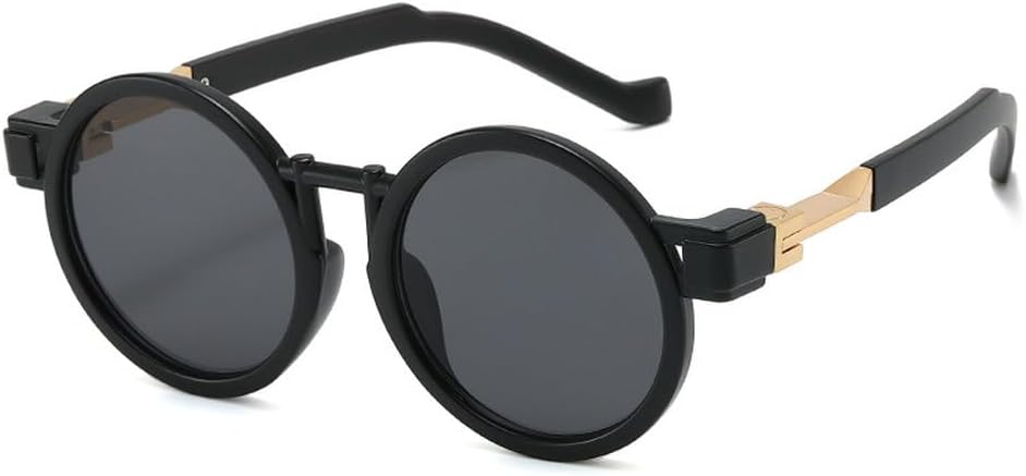 Круглые женские солнцезащитные очки в стиле стимпанк с защитой от УФ-излучения UV400, модные мужские солнцезащитные очки оранжево-синего цвета с прозрачной градиентной оправой TKKTLLT, Matte Black Gray
Круглые женские солнцезащитные очки в стиле стимпанк с защитой от УФ-излучения UV400, модные мужские солнцезащитные очки оранжево-синего цвета с прозрачной градиентной оправой TKKTLLT, Matte Black Gray