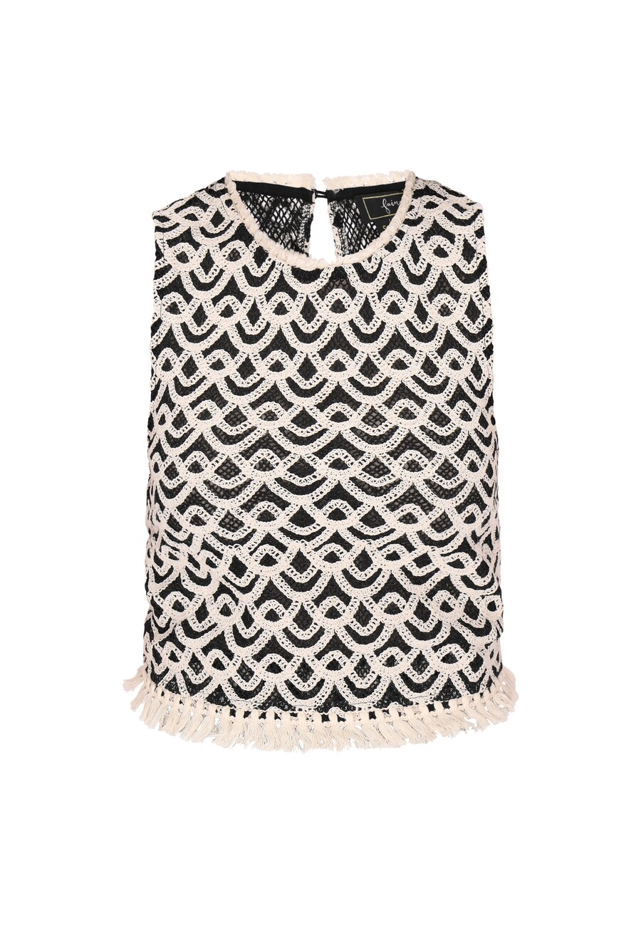 Вязаный топ faina Fashion Look, черный
Вязаный топ faina Fashion Look, черный