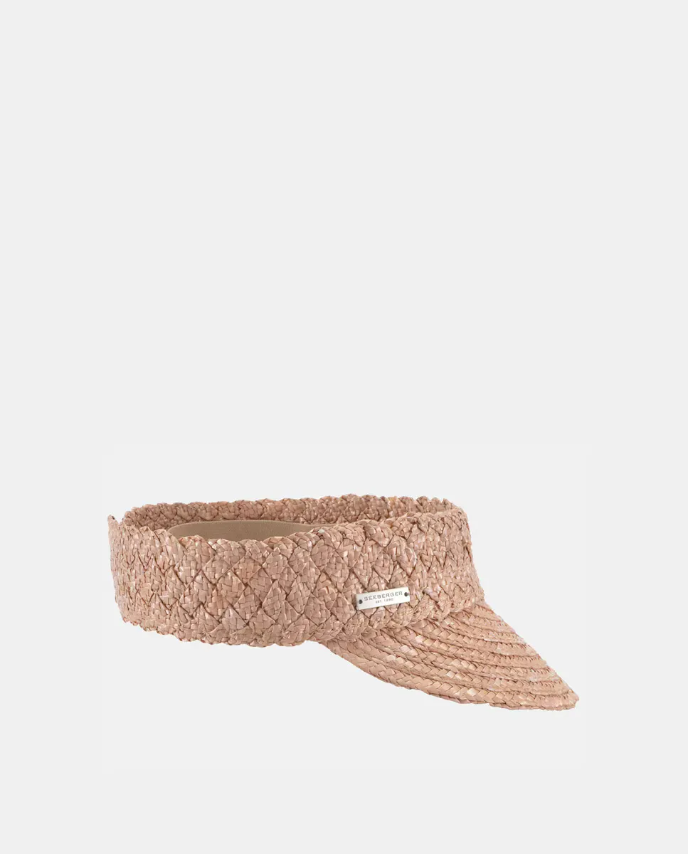 Козырек из плетеной соломки бежевого цвета с застежкой-липучкой Seeberger, бежевый
Козырек из плетеной соломки бежевого цвета с застежкой-липучкой Seeberger, бежевый