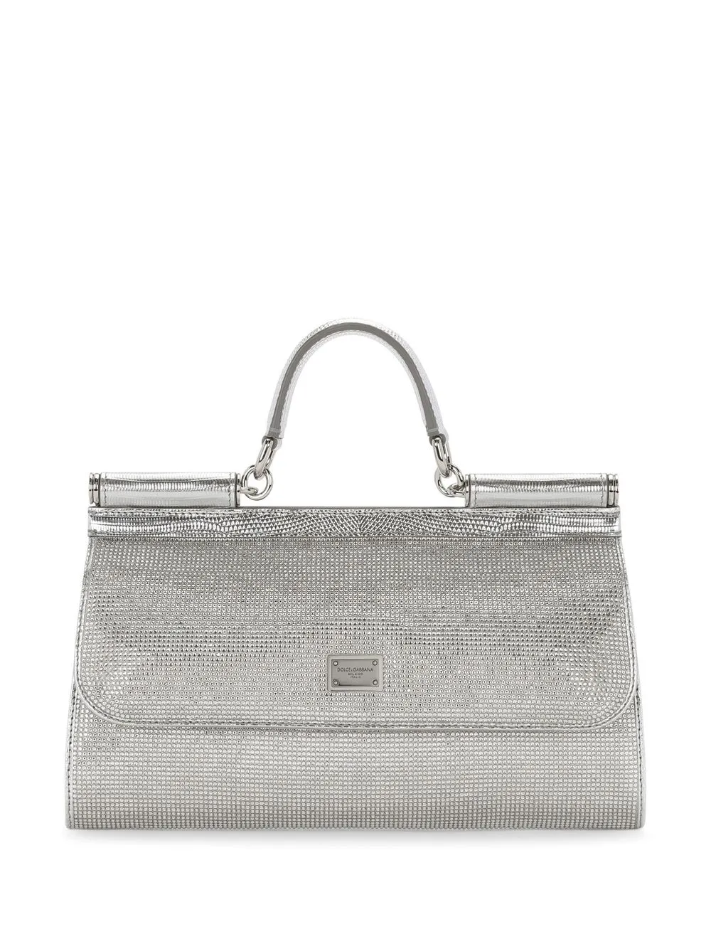 Маленькая сумка Sicily KIM DOLCE&GABBANA со стразами DOLCE & GABBANA, серебяный
Маленькая сумка Sicily KIM DOLCE&GABBANA со стразами DOLCE & GABBANA, серебяный