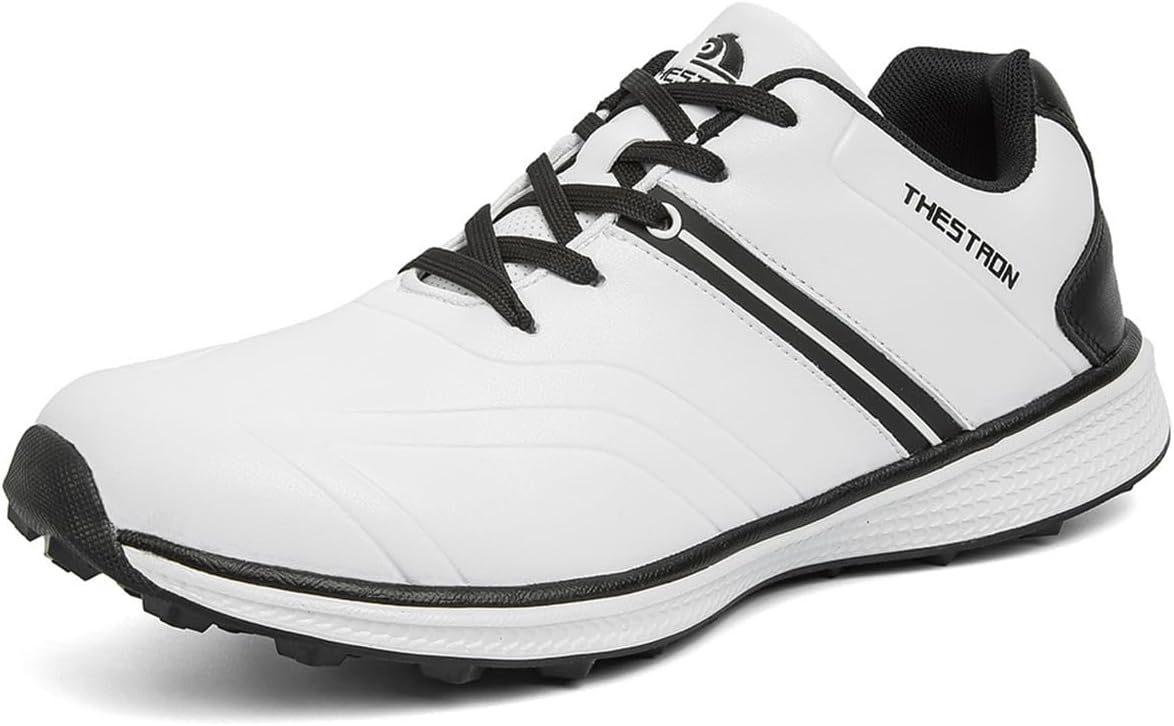 Мужская обувь для гольфа на открытом воздухе, профессиональная, легкая, без шипов, кроссовки для гольфа, водонепроницаемые, на шнуровке Omcam, белый
Мужская обувь для гольфа на открытом воздухе, профессиональная, легкая, без шипов, кроссовки для гольфа, водонепроницаемые, на шнуровке Omcam, белый