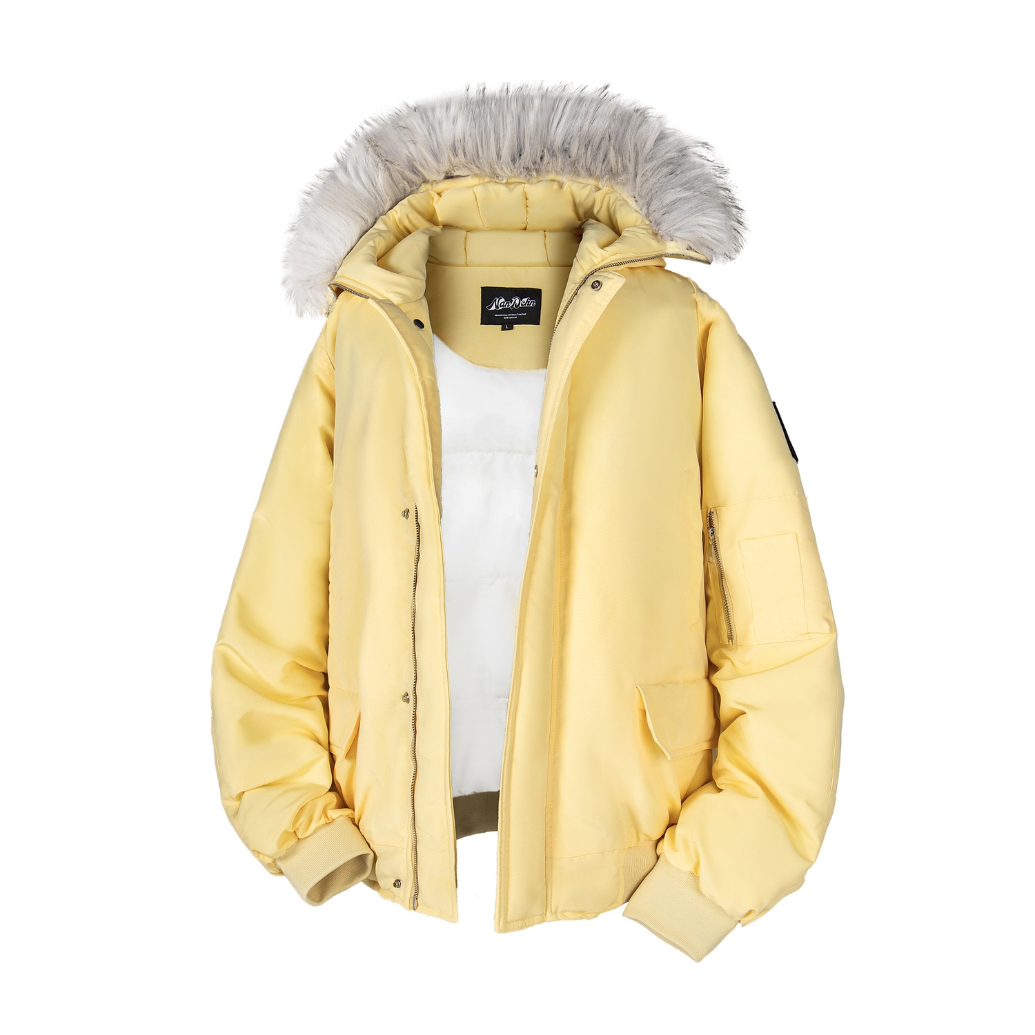 NANDCHN Парка унисекс, Yellow
NANDCHN Парка унисекс, Yellow