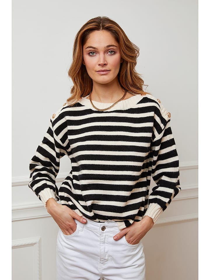 Пуловер Plume Pullover Jalove, цвет Schwarz/Creme
Пуловер Plume Pullover Jalove, цвет Schwarz/Creme