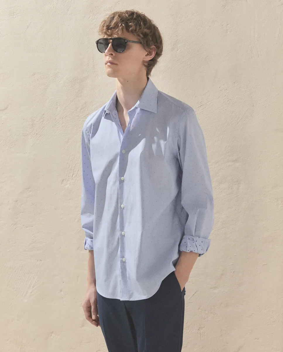 Мужская поплиновая рубашка Dustin, синий 
Мужская поплиновая рубашка Dustin, синий