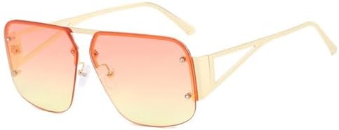 Ретро-солнцезащитные очки для женщин, винтажная металлическая оправа; мужские солнцезащитные очки с прозрачными линзами и защитой от УФ-излучения UV400 MTZJH, Gold Pink Yellow
Ретро-солнцезащитные очки для женщин, винтажная металлическая оправа; мужские солнцезащитные очки с прозрачными линзами и защитой от УФ-излучения UV400 MTZJH, Gold Pink Yellow