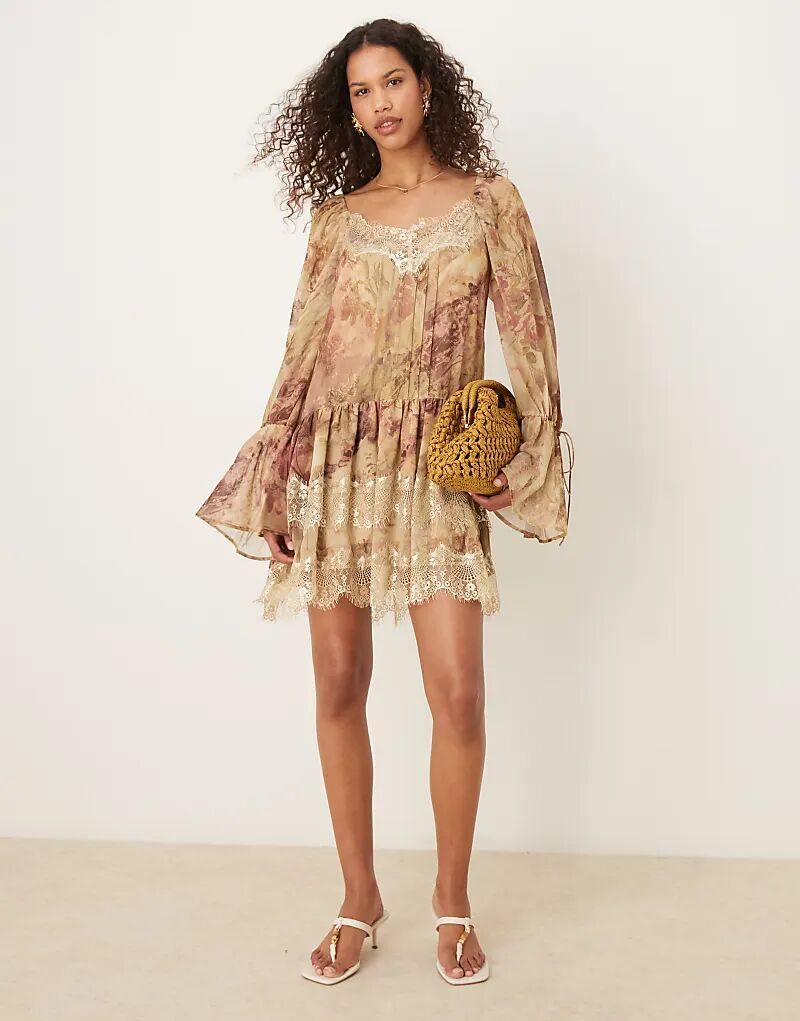 Мини-платье ASOS DESIGN с длинными рукавами, вырезом сердечком и оборками в цветочном стиле
Мини-платье ASOS DESIGN с длинными рукавами, вырезом сердечком и оборками в цветочном стиле