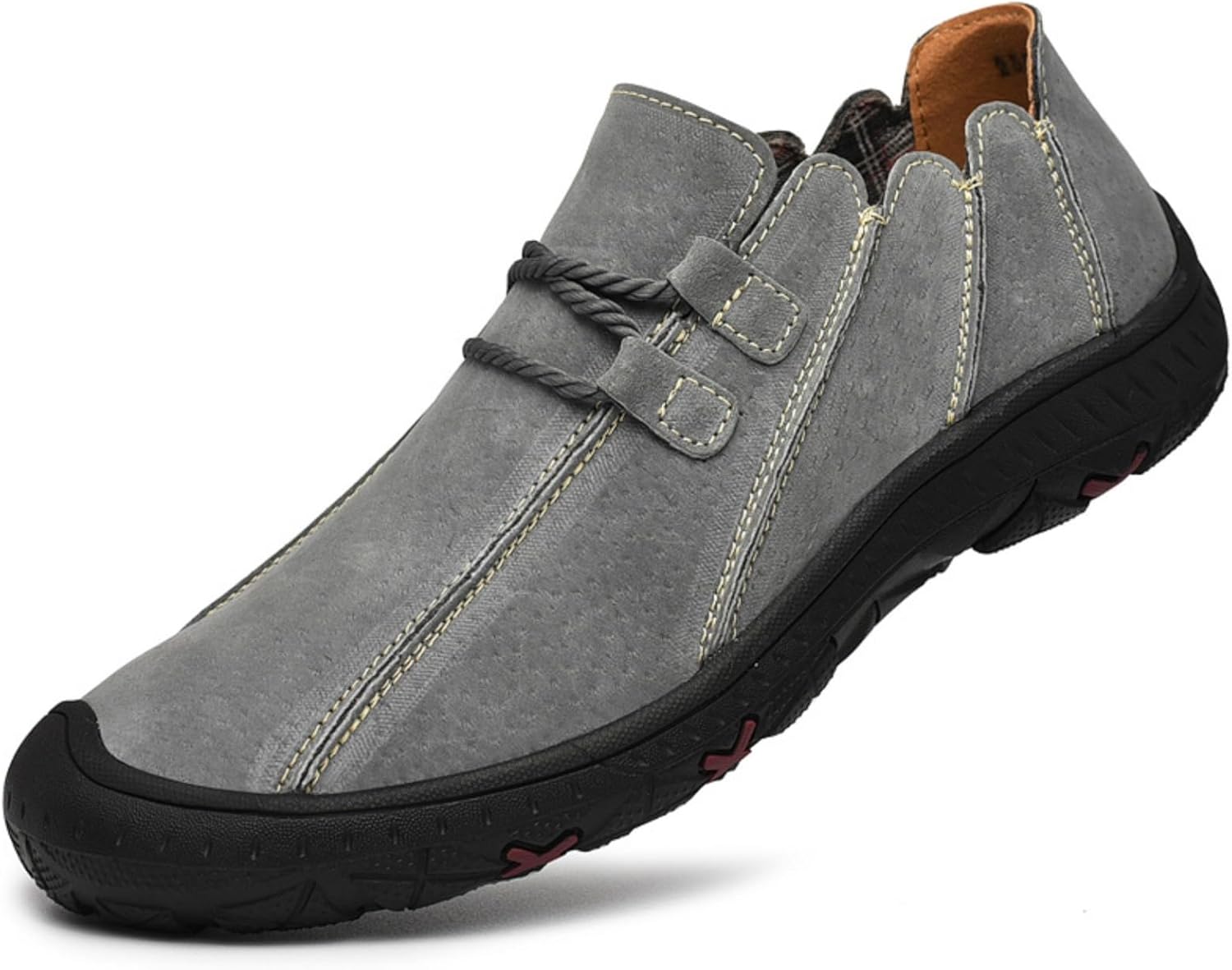 Мужские замшевые мокасины на шнуровке - туфли в стиле оксфорд с декоративным шнурком из каната и перфорированной кожаной подкладкой, нескользящая резиновая подошва для повседневной городской носки Kelibasi, серый
Мужские замшевые мокасины на шнуровке - туфли в стиле оксфорд с декоративным шнурком из каната и перфорированной кожаной подкладкой, нескользящая резиновая подошва для повседневной городской носки Kelibasi, серый