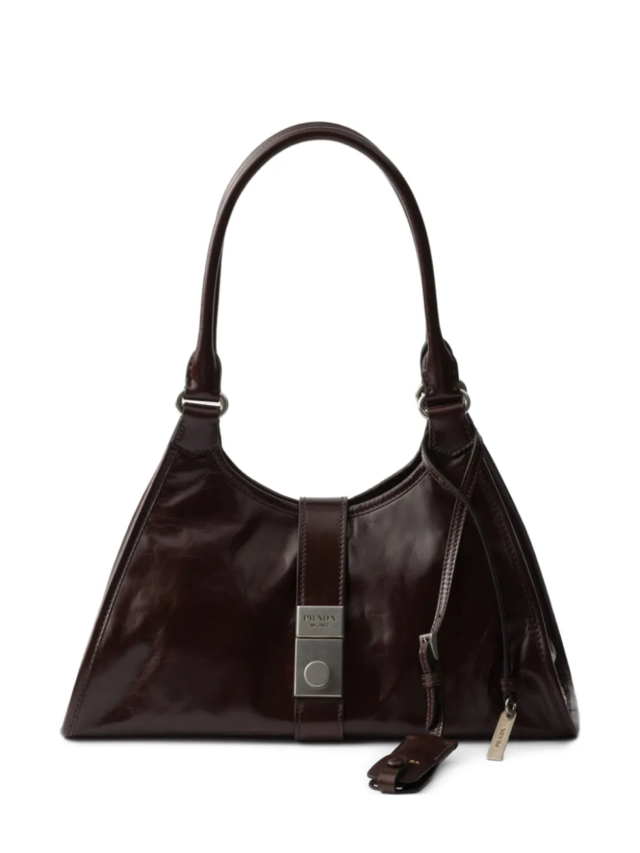 Сумка Prada из натуральной кожи среднего размера, коричневый
Сумка Prada из натуральной кожи среднего размера, коричневый