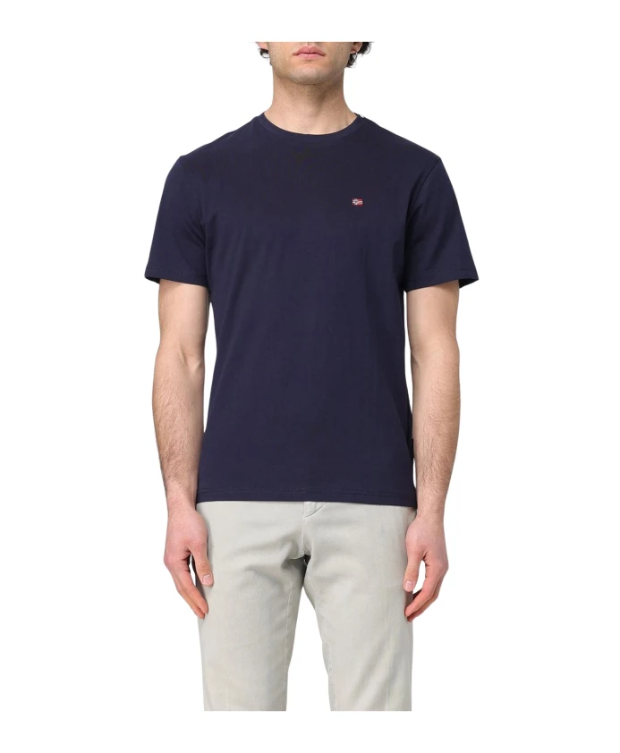 Футболка с круглым вырезом и короткими рукавами Napapijri, синий
Футболка с круглым вырезом и короткими рукавами Napapijri, синий