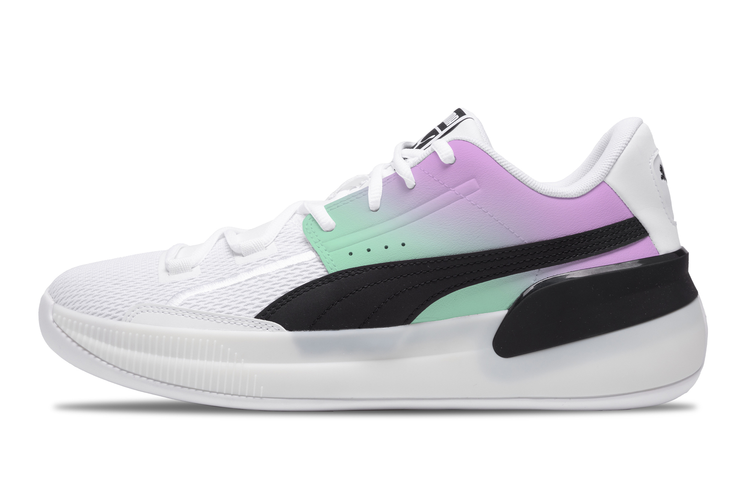 PUMA Кроссовки Clyde Hardwood Team баскетбольные мужские низкие белые с фиолетовым, цвет Purple
PUMA Кроссовки Clyde Hardwood Team баскетбольные мужские низкие белые с фиолетовым, цвет Purple