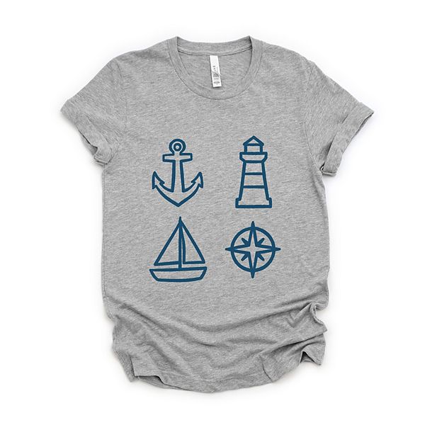 Футболка с принтом Anchor lighthouse boat compass Simply Sage Market, Heather Grey
Футболка с принтом Anchor lighthouse boat compass Simply Sage Market, Heather Grey