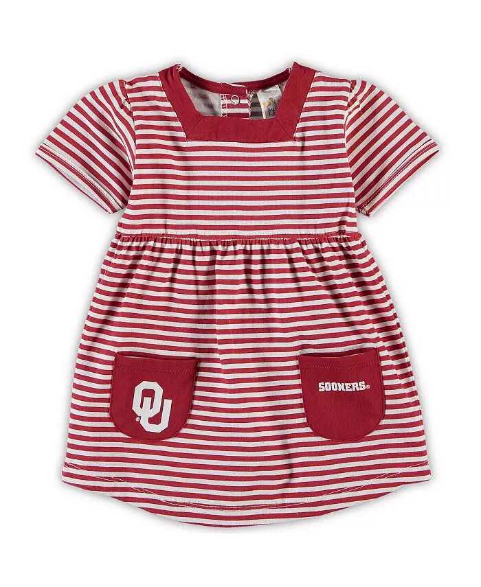 Платье в полоску с карманами для девочек малышей Crimson Oklahoma Sooners Little King Apparel
Платье в полоску с карманами для девочек малышей Crimson Oklahoma Sooners Little King Apparel