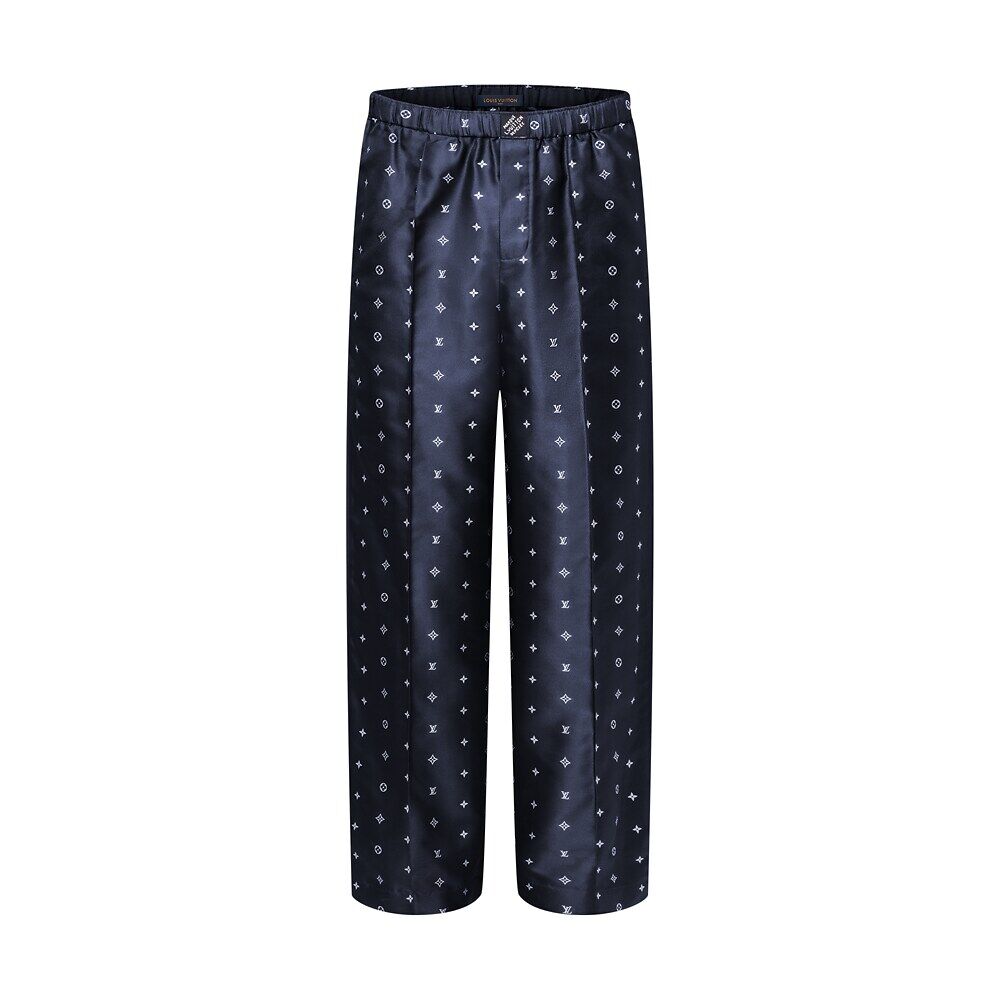 Пижамные брюки из шелка с монограммой Louis Vuitton, синий
Пижамные брюки из шелка с монограммой Louis Vuitton, синий