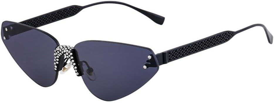 Роскошные винтажные солнцезащитные очки без оправы с бриллиантами в форме «кошачьего глаза» для женщин и мужчин, в стиле панк с заклепками, сексуальные и популярные женские модели MUTYNE, 5
Роскошные винтажные солнцезащитные очки без оправы с бриллиантами в форме «кошачьего глаза» для женщин и мужчин, в стиле панк с заклепками, сексуальные и популярные женские модели MUTYNE, 5