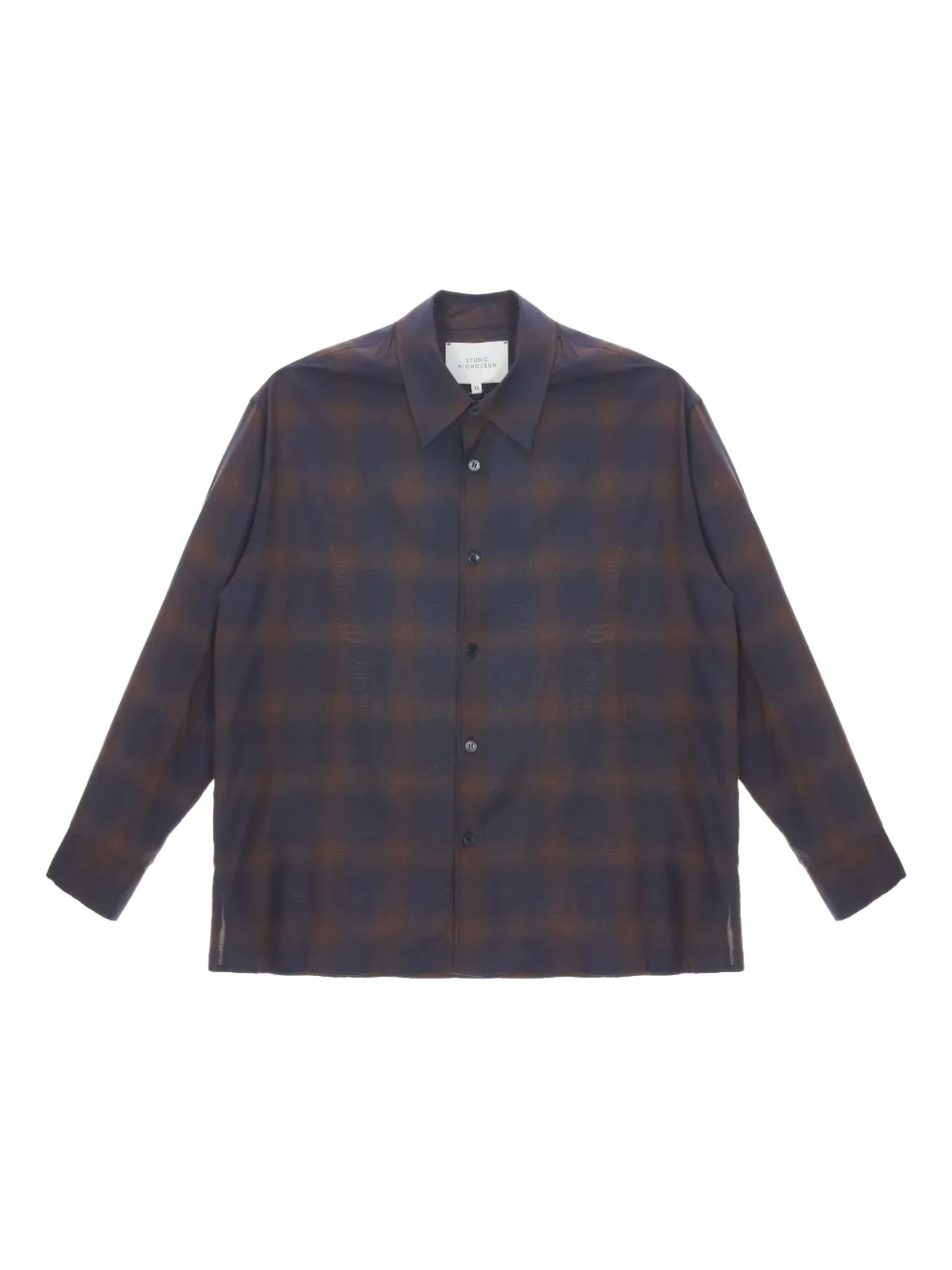 Клетчатая рубашка Studio Nicholson, синий
Клетчатая рубашка Studio Nicholson, синий