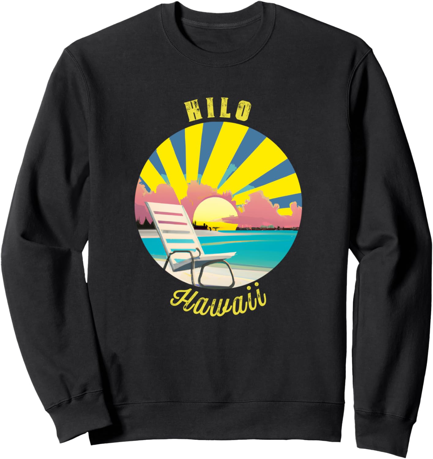 Ретро-толстовка с изображением заката и пляжного отдыха в Хило Hilo Retro Souvenir Apparel, черный
Ретро-толстовка с изображением заката и пляжного отдыха в Хило Hilo Retro Souvenir Apparel, черный