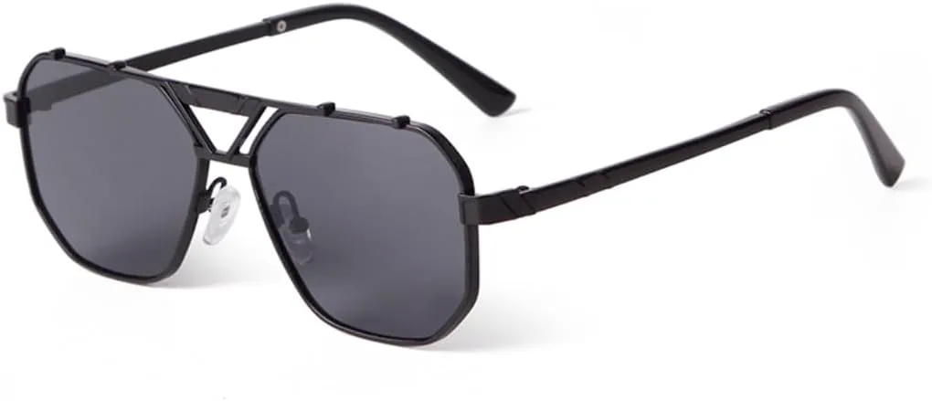 Солнцезащитные очки для женщин и мужчин, металлическая большая оправа, защита от УФ-излучения UV400, ретро, роскошные, повседневные, для активного отдыха VFDHN, 1
Солнцезащитные очки для женщин и мужчин, металлическая большая оправа, защита от УФ-излучения UV400, ретро, роскошные, повседневные, для активного отдыха VFDHN, 1