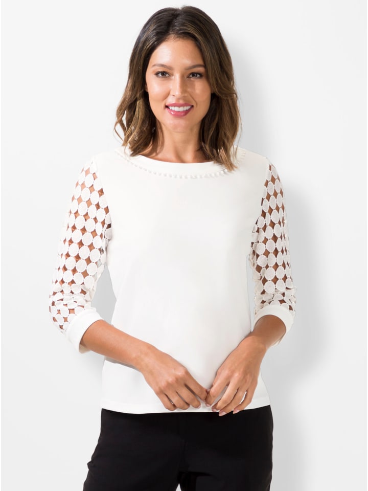 Кружевная рубашка цвета экрю WITT WEIDEN
Кружевная рубашка цвета экрю WITT WEIDEN