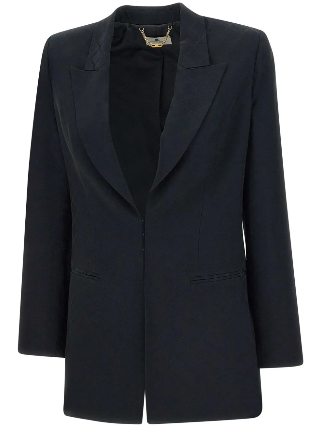 Пиджак строгого кроя Elisabetta Franchi, черный
Пиджак строгого кроя Elisabetta Franchi, черный