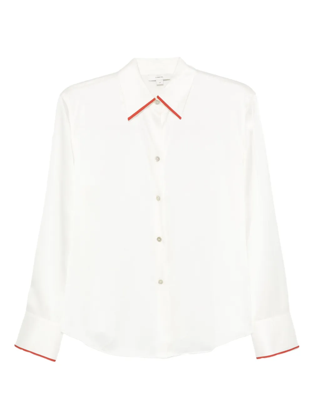 Шелковая рубашка с воротником Vince, белый
Шелковая рубашка с воротником Vince, белый