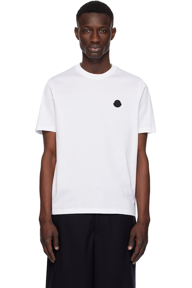 Футболка из хлопка с вертикальным логотипом на спине Moncler, белый
Футболка из хлопка с вертикальным логотипом на спине Moncler, белый