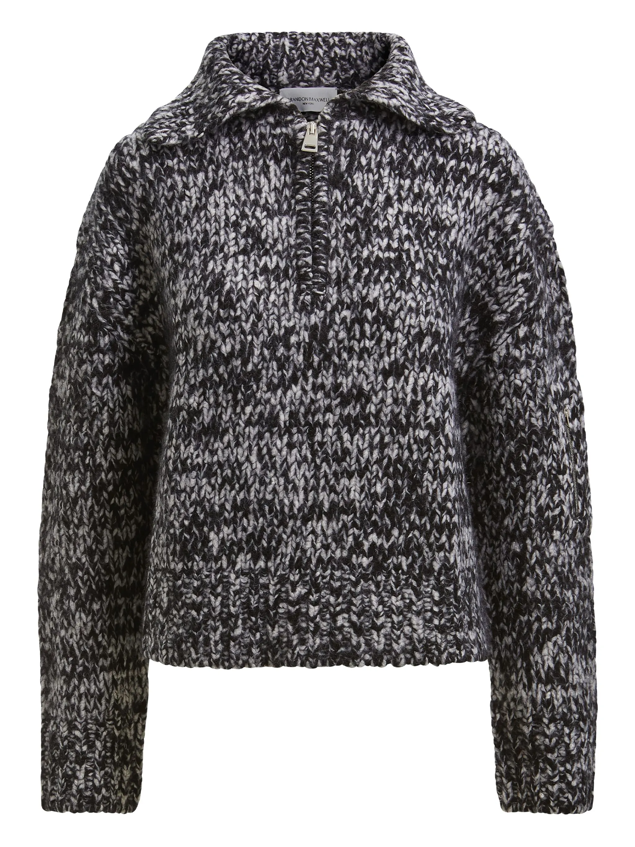 Свитер Posie с воротником на молнии Brandon Maxwell, черный
Свитер Posie с воротником на молнии Brandon Maxwell, черный