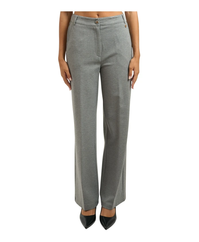 Серые брюки-палаццо с миланской строчкой Yes Zee, серый
Серые брюки-палаццо с миланской строчкой Yes Zee, серый
