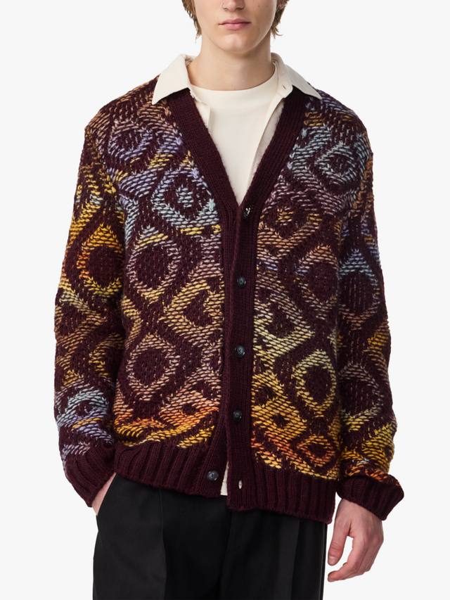 Вязаный кардиган оверсайз Viggo из смесовой шерсти NN.07, Wine Red
Вязаный кардиган оверсайз Viggo из смесовой шерсти NN.07, Wine Red