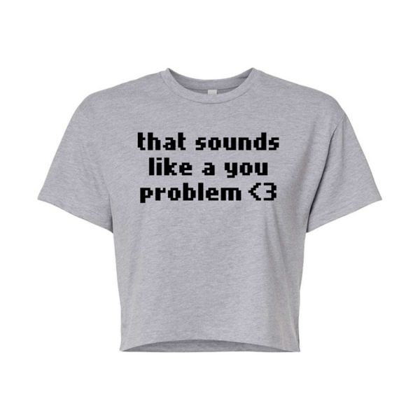 Футболка с укороченным графическим принтом от Juniors, которая звучит как твоя проблема Licensed Character, серый
Футболка с укороченным графическим принтом от Juniors, которая звучит как твоя проблема Licensed Character, серый